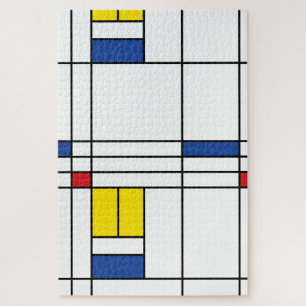 Puzzle Diseño de Arte Moderno Minimalista De Stijl Mondri