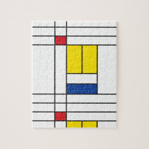 Puzzle Diseño de Arte Moderno Minimalista De Stijl Mondri