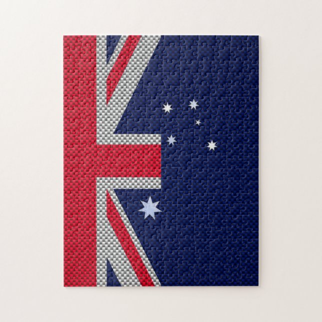 Puzzle Diseño de bandera de Australia en un estilo cromad (Vertical)