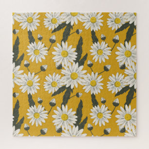 Puzzle Diseño de bufanda floral, fondo vintage.