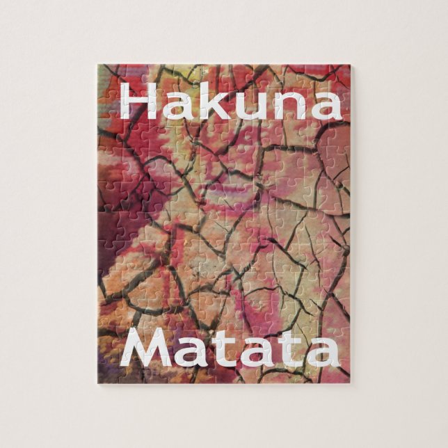 Puzzle Diseño de cachorro de león Hakuna Matata (Vertical)