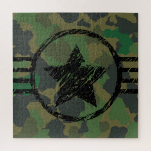 Puzzle diseño de camuflaje militar