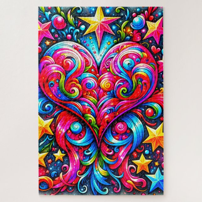 Puzzle Diseño de corazón (Vertical)