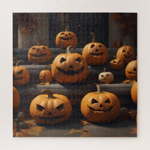 Puzzle diseño de decoración de halloween