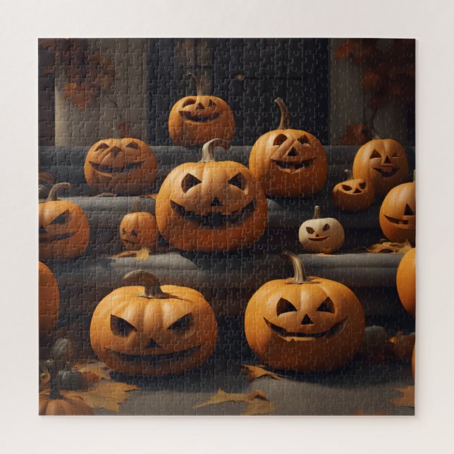 Puzzle diseño de decoración de halloween (Vertical)