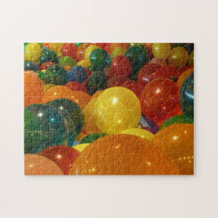 Puzzle Diseño de fiesta de globos coloridos