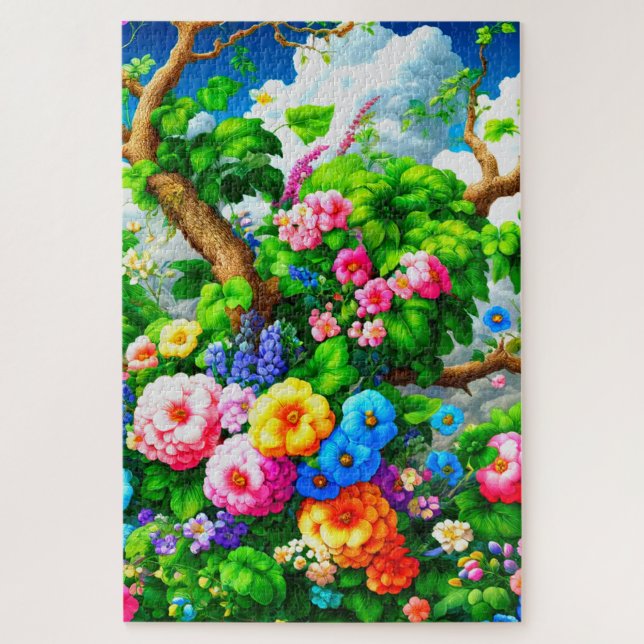 Puzzle Diseño de flores (Vertical)