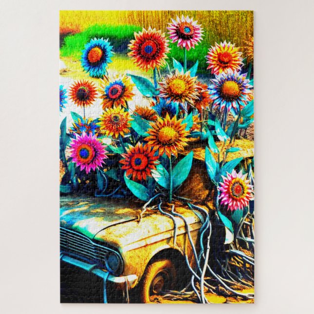 Puzzle Diseño de flores (Vertical)