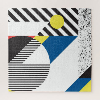 Puzzle Diseño de fondo de estilo retro moderno