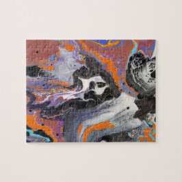 Puzzle Diseño de Halloween espeluznante colores tradicion