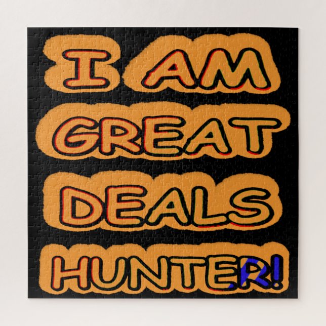 Puzzle Diseño de ilustraciones "Great Deals Hunter" Compr (Vertical)