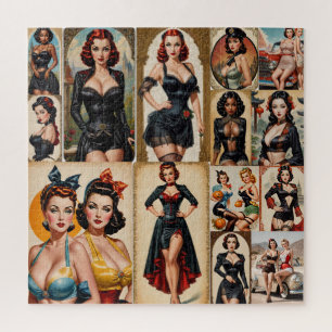 Puzzle Diseño de la colección de Chicas de anclaje clásic