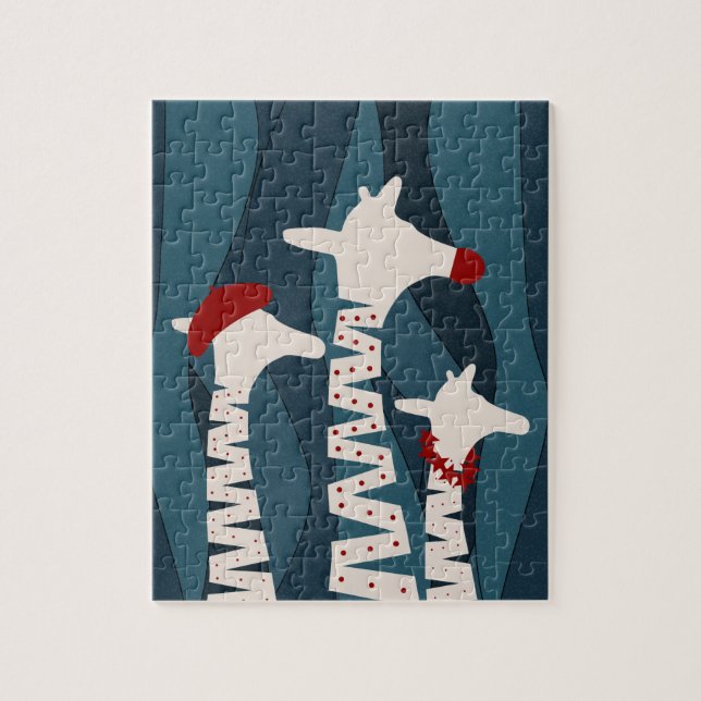 Puzzle Diseño de las vacaciones de las jirafas (Vertical)