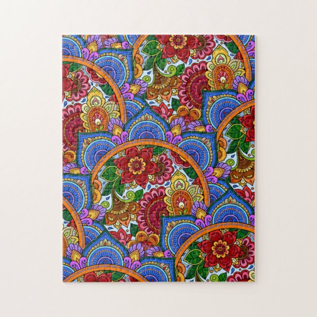 Puzzle Diseño de Mandala en general, Desafiante (Vertical)