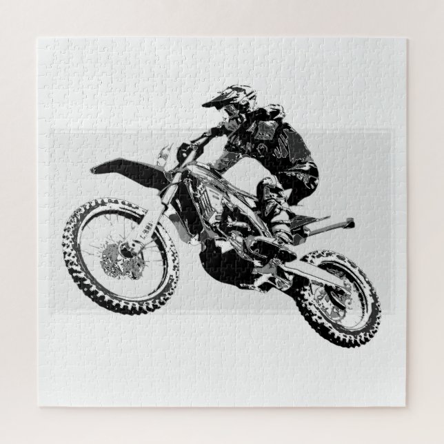 Puzzle Diseño de Motocross Racer (Vertical)