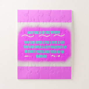 Puzzle Diseño de palabras para niños colores educativos r