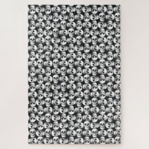Diseño De Patrón Blanco Y Negro Con Asustamiento D