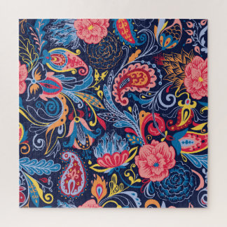 Puzzle Diseño de patrón incomparable de Paisley Vintage