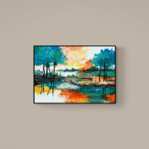 Diseño de pintura abstracta colorida
