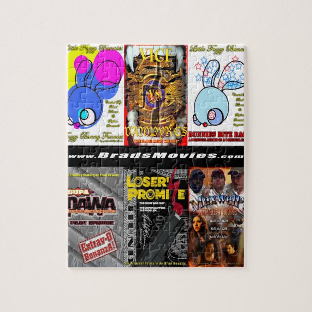 Puzzle Diseño de Posters promocionales de BradsMovies en (Vertical)