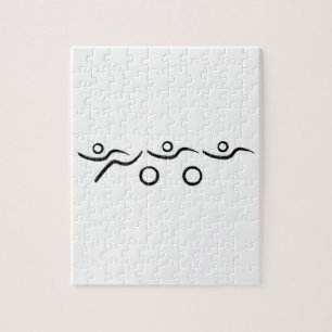 Puzzle Diseño de triatlón fresco y único