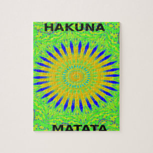 Puzzle Diseño de un motivo africano en la impresión de ar