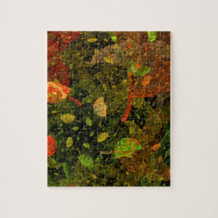 Puzzle Diseño decorativo colorido de otoño