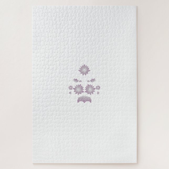 Puzzle Diseño decorativo del Rosa Leche Blanca Clásica (Vertical)