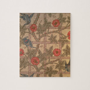 Puzzle Diseño del papel pintado del "enrejado", 1864