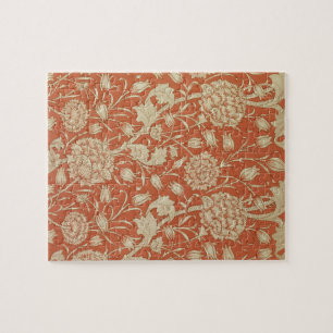 Puzzle Diseño del papel pintado del tulipán, 1875