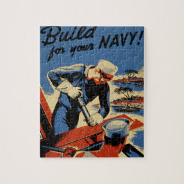 Puzzle Diseño del poster de la marina de guerra de WWII