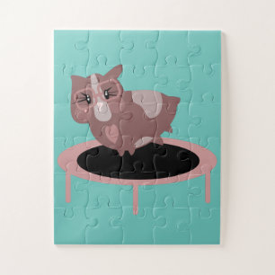 Puzzle Diseño divertidísimo de Gimnasio de Cerdo de Guine