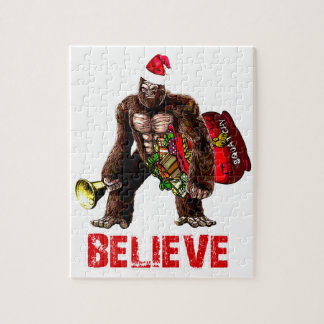 Puzzle Diseño divertido del navidad de Sasquatch Papá