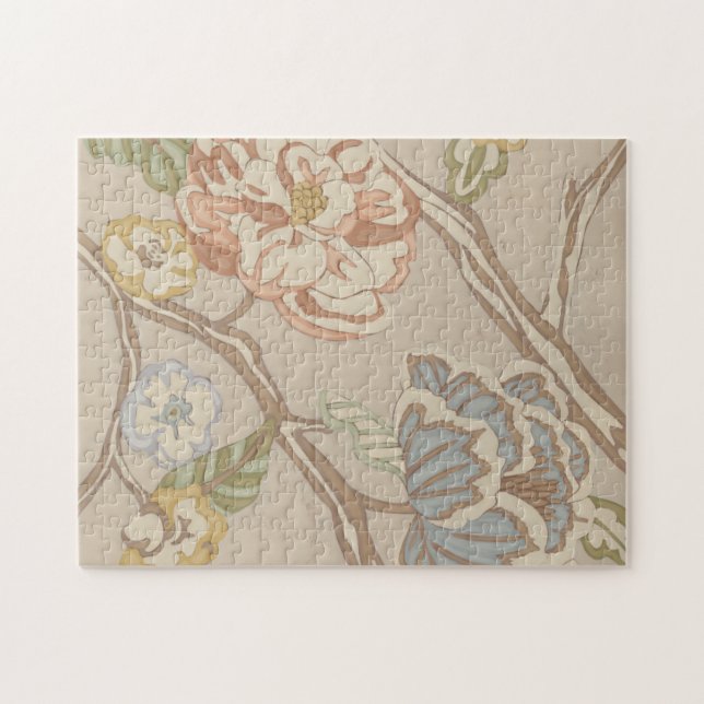 Puzzle Diseño floral decorativo Organza Chintz (Horizontal)