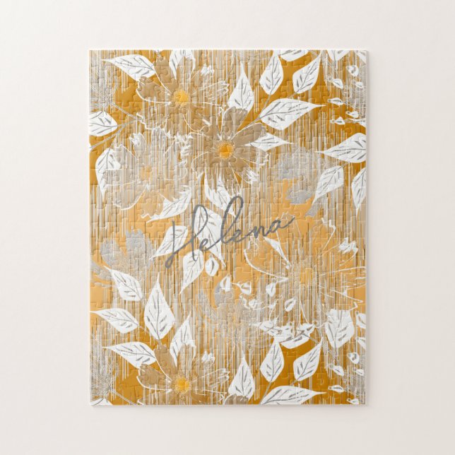 Puzzle Diseño floral elegante. (Vertical)