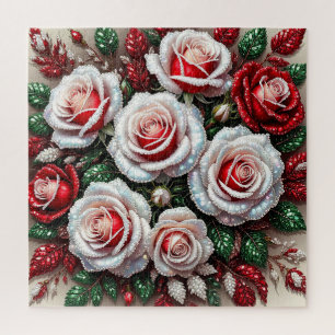 Puzzle Diseño floral intrincado con joyas