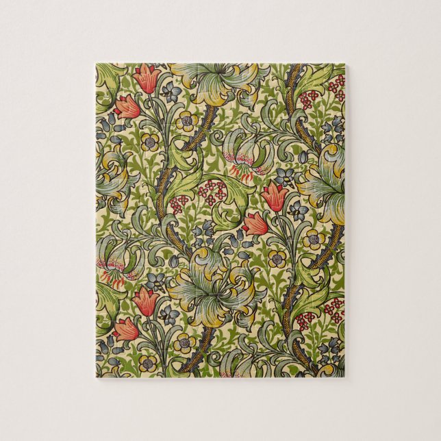 Puzzle Diseño floral William Morris Golden Lily (Vertical)