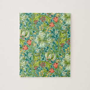 Puzzle Diseño floral William Morris Golden Lily