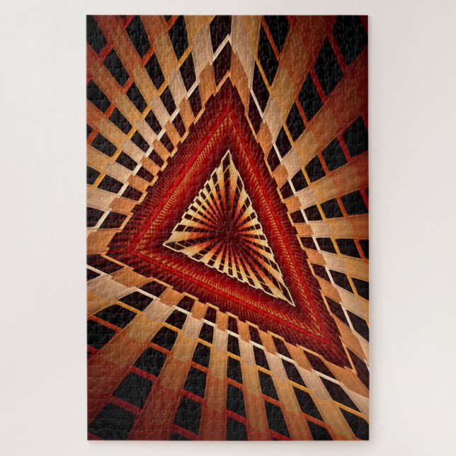 Puzzle Diseño gráfico fractal moderno de 3D Fantasy Netwo (Vertical)