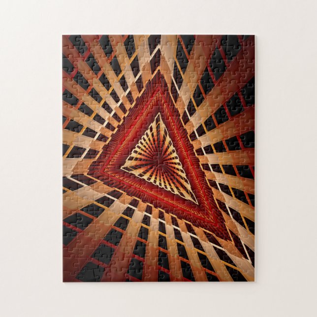 Puzzle Diseño gráfico fractal moderno de 3D Fantasy Netwo (Vertical)