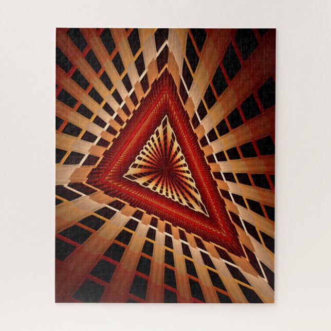 Puzzle Diseño gráfico fractal moderno de 3D Fantasy Netwo (Vertical)