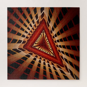 Puzzle Diseño gráfico fractal moderno de 3D Fantasy Netwo