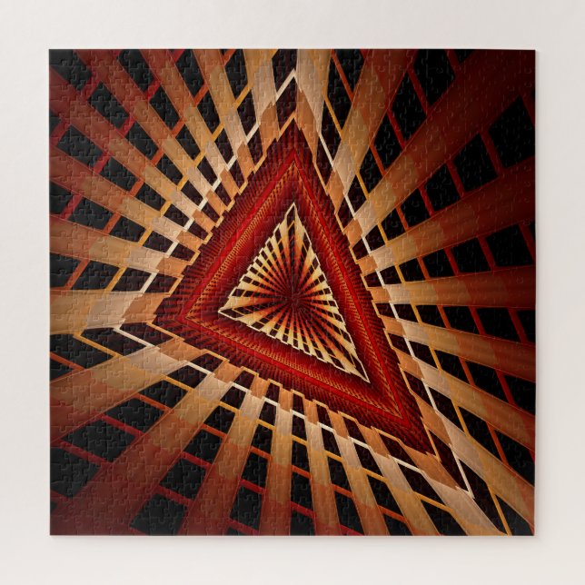 Puzzle Diseño gráfico fractal moderno de 3D Fantasy Netwo (Vertical)
