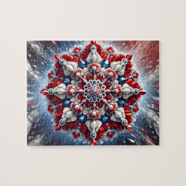 Puzzle Diseño moderno abstracto de Noruega Colores (Horizontal)