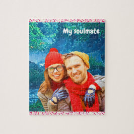 Puzzle diseño moderno fresco y personalizado corazones ro