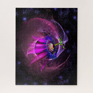 Puzzle Diseño nebulosa con flor de pasión