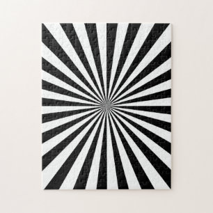 Puzzle Diseño óptico de la rueda giratoria Sun Burst