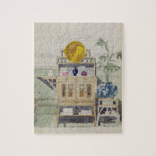 Puzzle Diseño para un aparador, c.1860s-70s (w/c y lápi