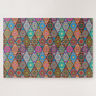 Puzzle Diseño quilt bohemio