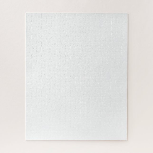 Puzzle Diseño simple blanco personalizado Agregar foto o  (Vertical)